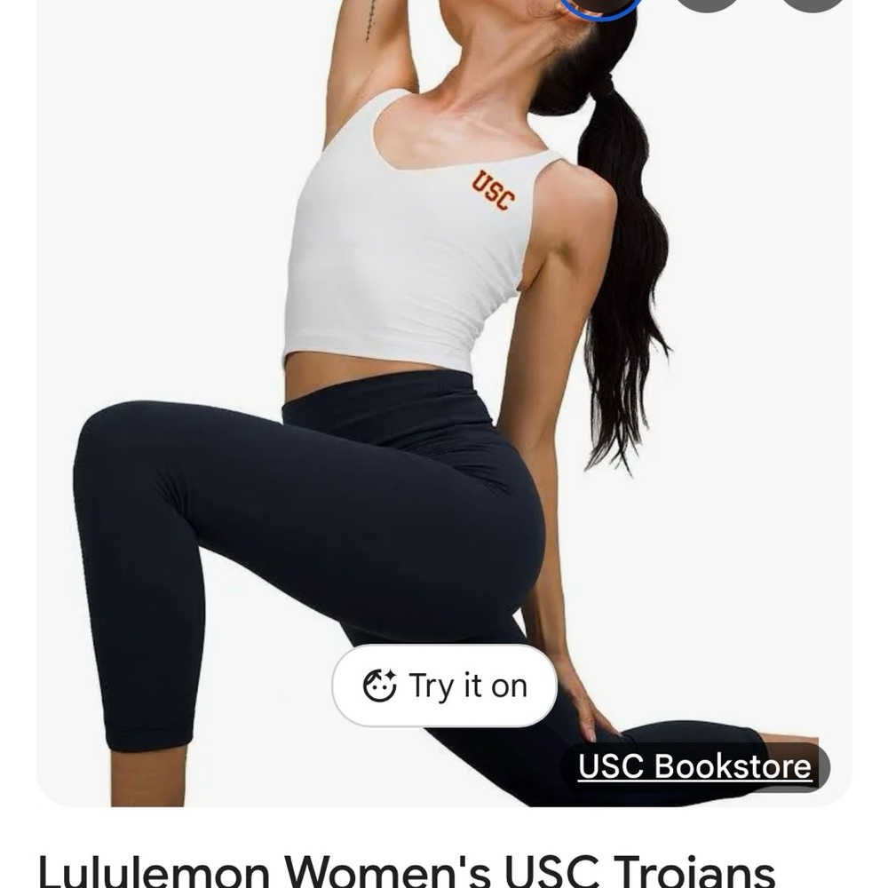 Lululemon Athletica White Tank Top